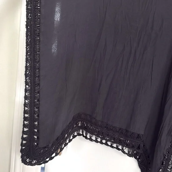 Black Kaftan Beach Cover-Up - Picture 4 of 5